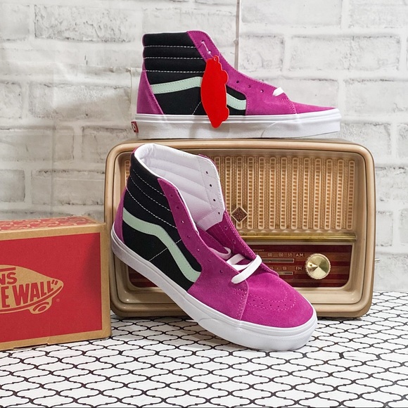 Vans Shoes - VANS - SK8-HI SHOES | FUCHSIA AQUA (VINTAGE SPORT)
